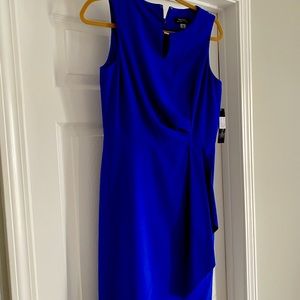 Tahari royal blue dress